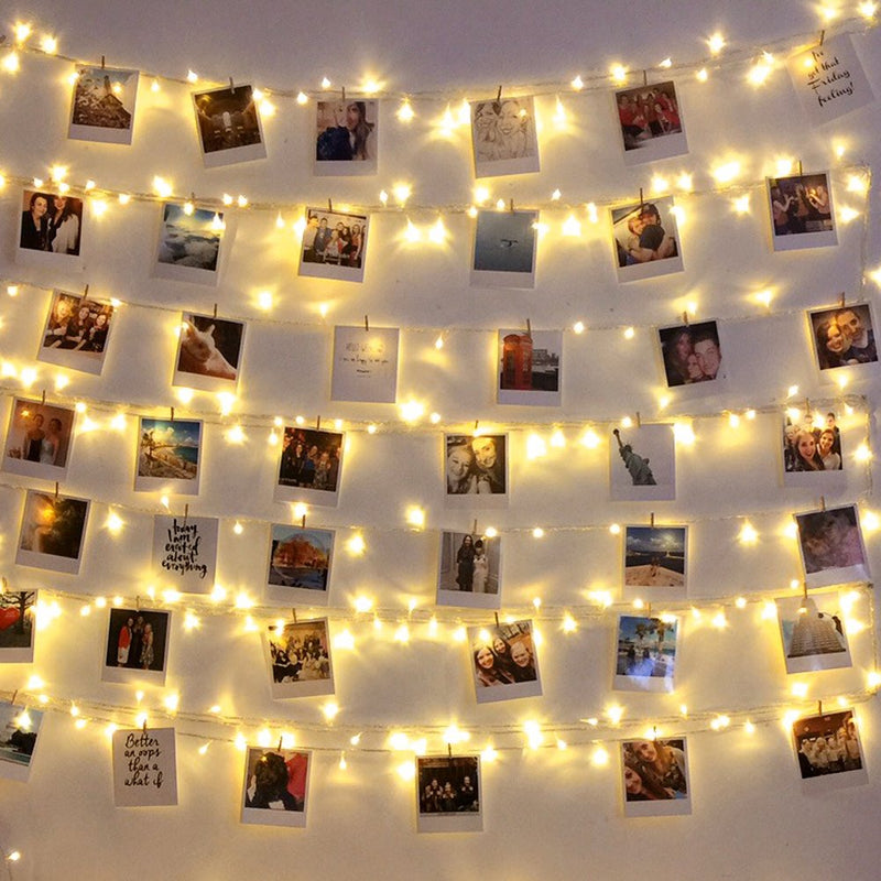 100 LED Lichterkette mit Foto