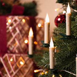 🎅✨Koopower Elfenbeinweiß LED Kerzenlichter für Weihnachten Hochzeit Kirche (Batterien enthalten)
