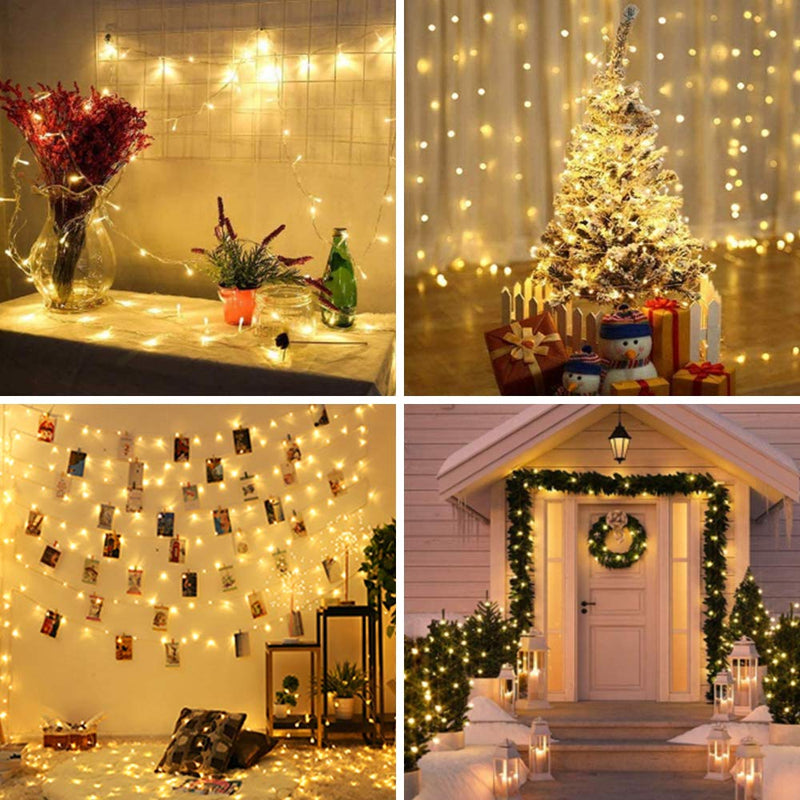 Outdoor Fairy Lights Mains Powered 72FT 200 LEDs